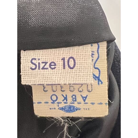 Vintage Union Made Women’s Black 100% Wool Blazer Size 10 Old Money Office Siren - Picture 5 of 7